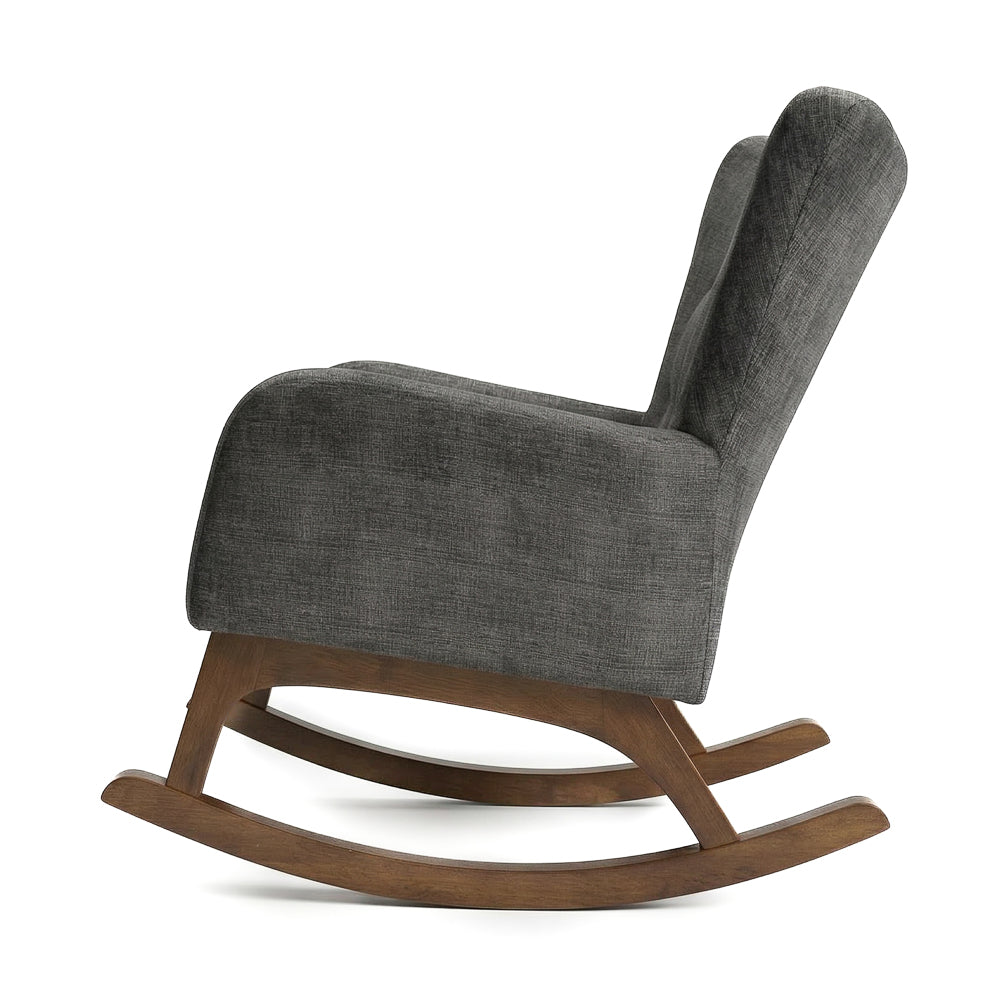 Charlotte Rocking Chair | Performance Fabric & Solid Wood Base | MidinMod
