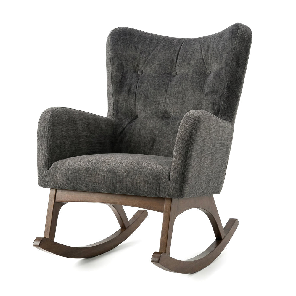 Charlotte Rocking Chair | Performance Fabric & Solid Wood Base | MidinMod