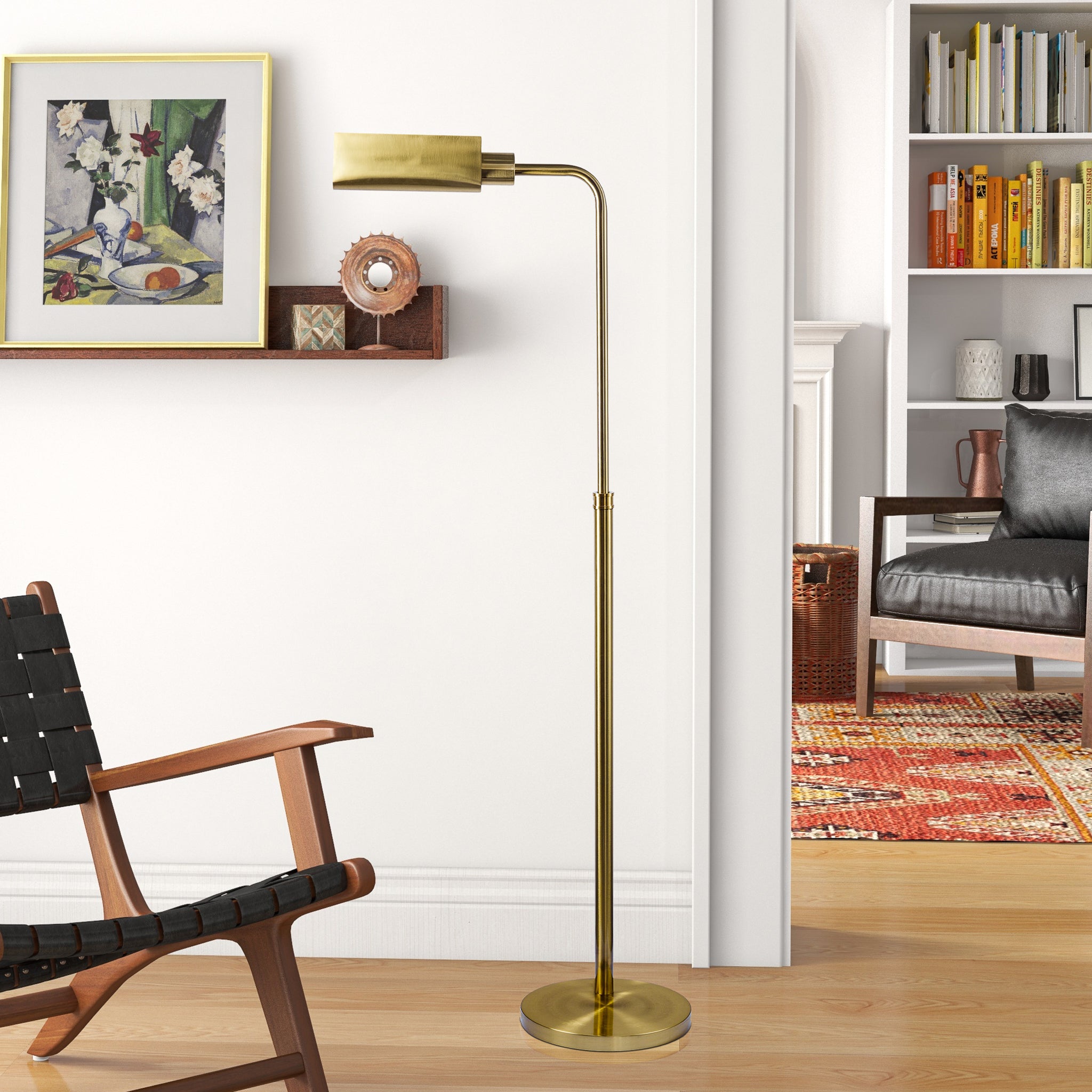 Charm Floor Lamp - Gold outer + White inner