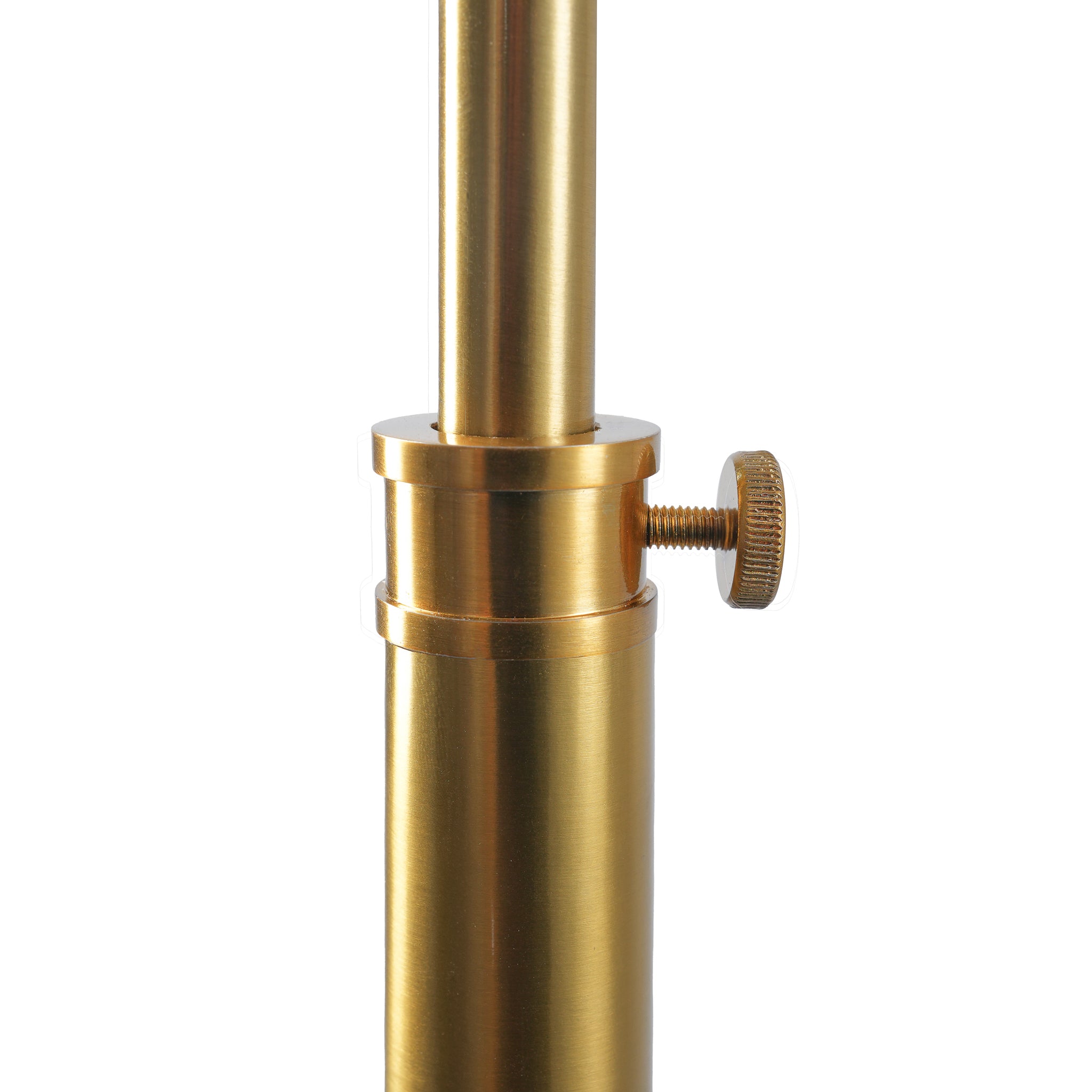 Charm Modern Gold and White Floor Lamp with Dual-Tone Metallic Shade | MidinMod