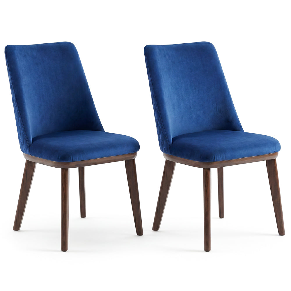 Cloud Modern Velvet Dining Chair | Solid Wood Frame & Tapered Legs | MidinMod