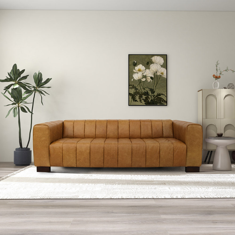 Colton Leather Sofa - Waxy Tan