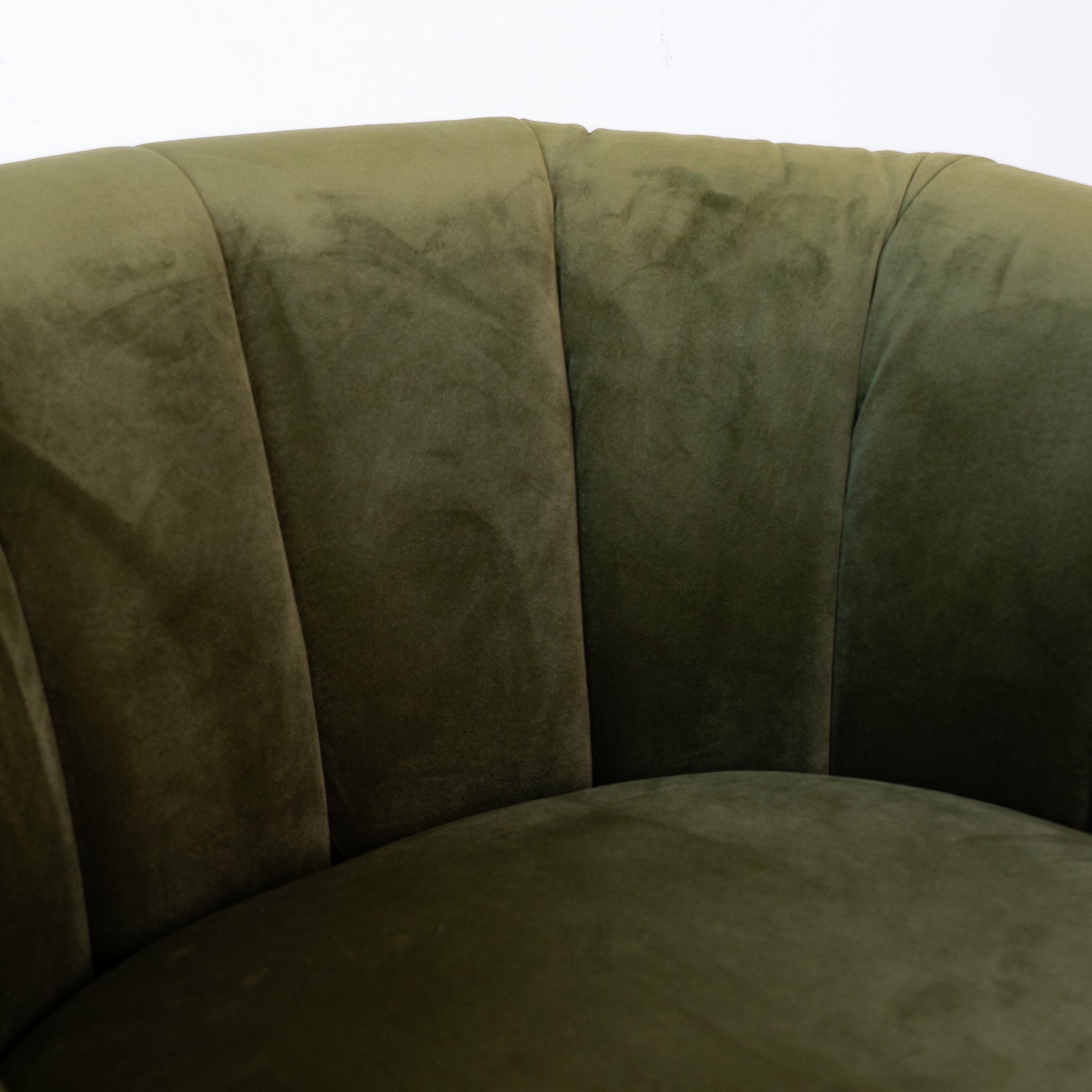 Covington Mid-Century Swivel Chair in Rich Velvet Upholstery - MidinMod