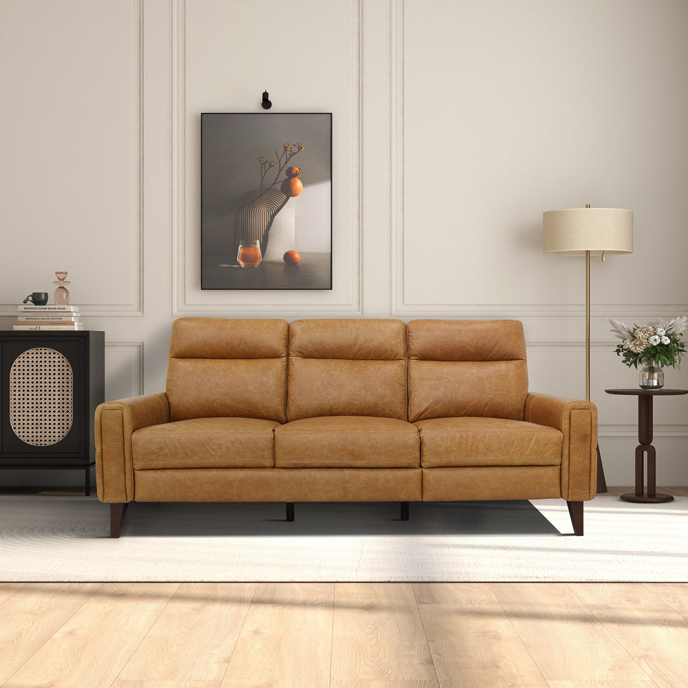 Crafton Incliner Sofa Left - Waxy Tan Leather