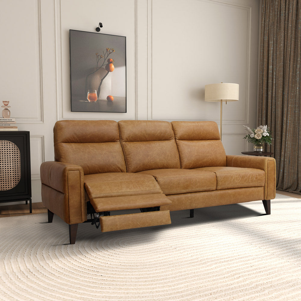 Crafton Incliner Sofa Left - Waxy Tan Leather