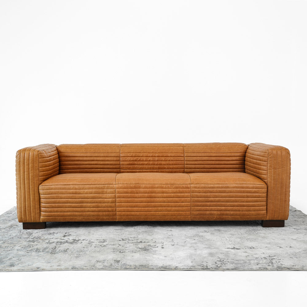 Edison Leather Sofa - Waxy Tan