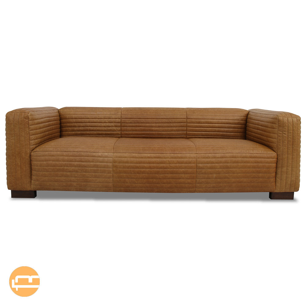 Edison Leather Sofa - Waxy Tan