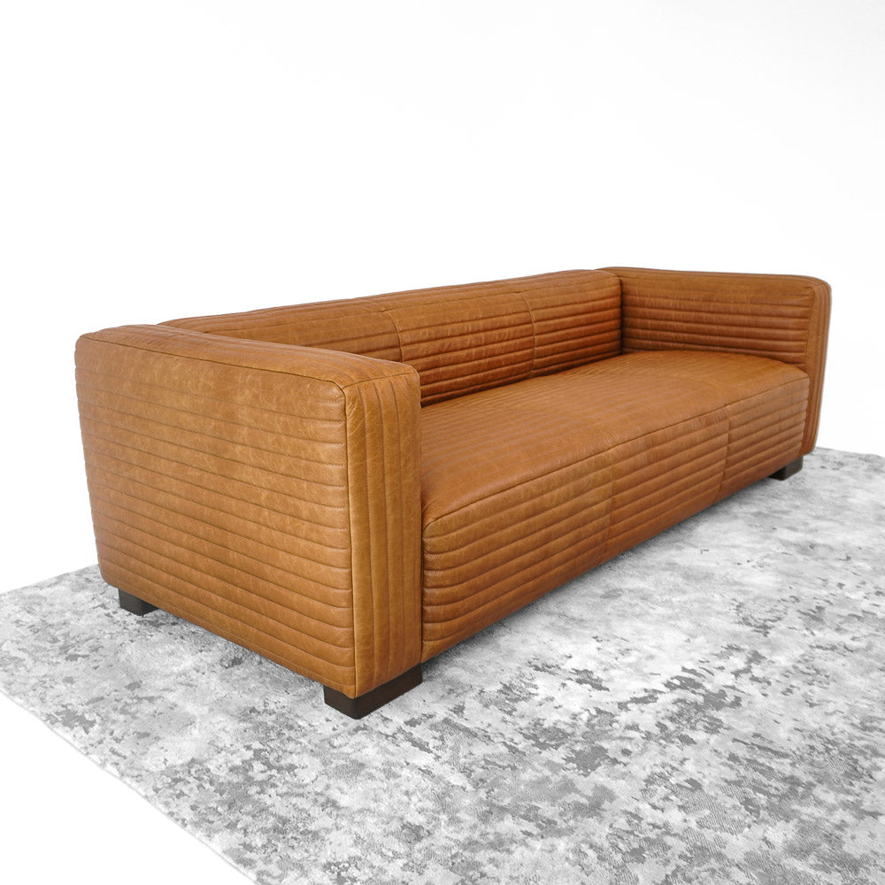 Edison Leather Sofa - Waxy Tan