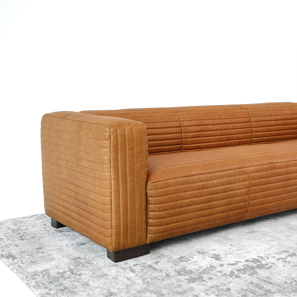 Edison Leather Sofa - Waxy Tan