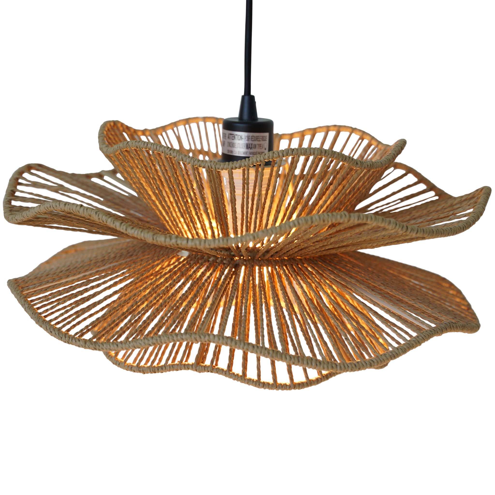 Electra Black -  Natural Pendant Lamp