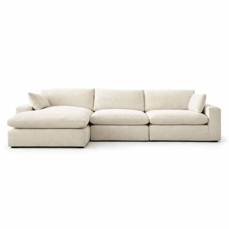 Elyza 3-Piece Modular Sectional with Chaise & Feather Fill | MidinMod
