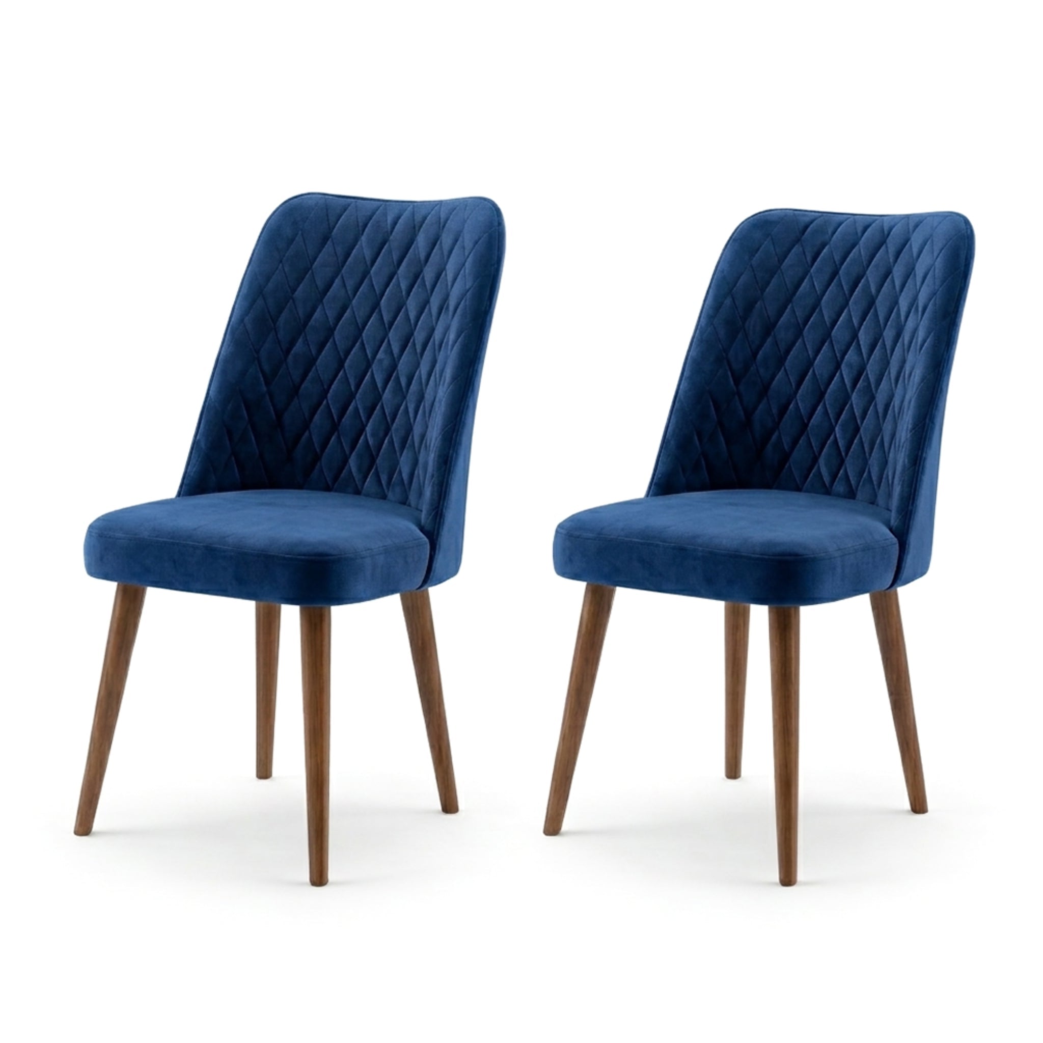 Evette Mid-Century Modern Velvet Dining Chairs | Set of 2 | MidinMod