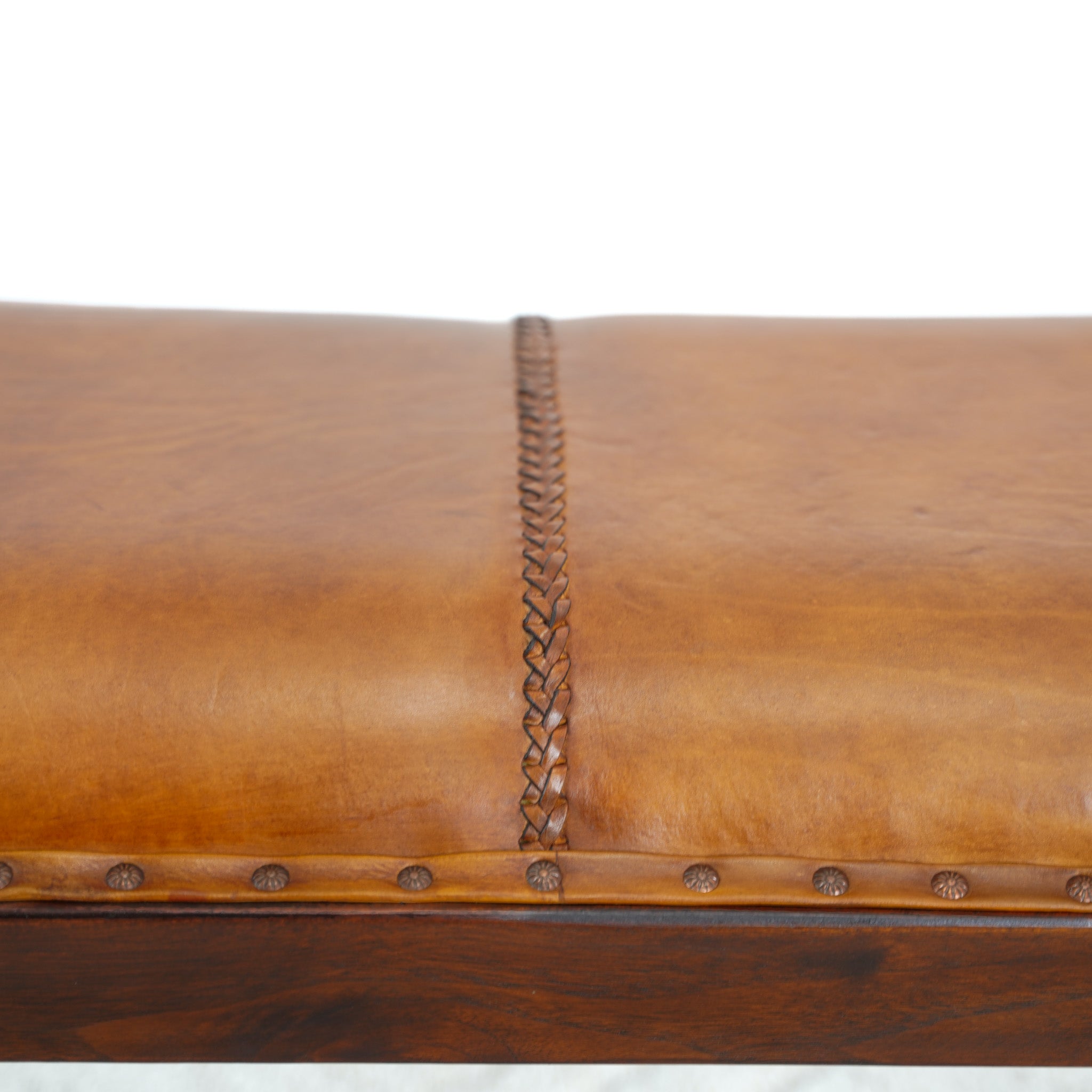 Finley Mindi Leather Bench - MidinMod
