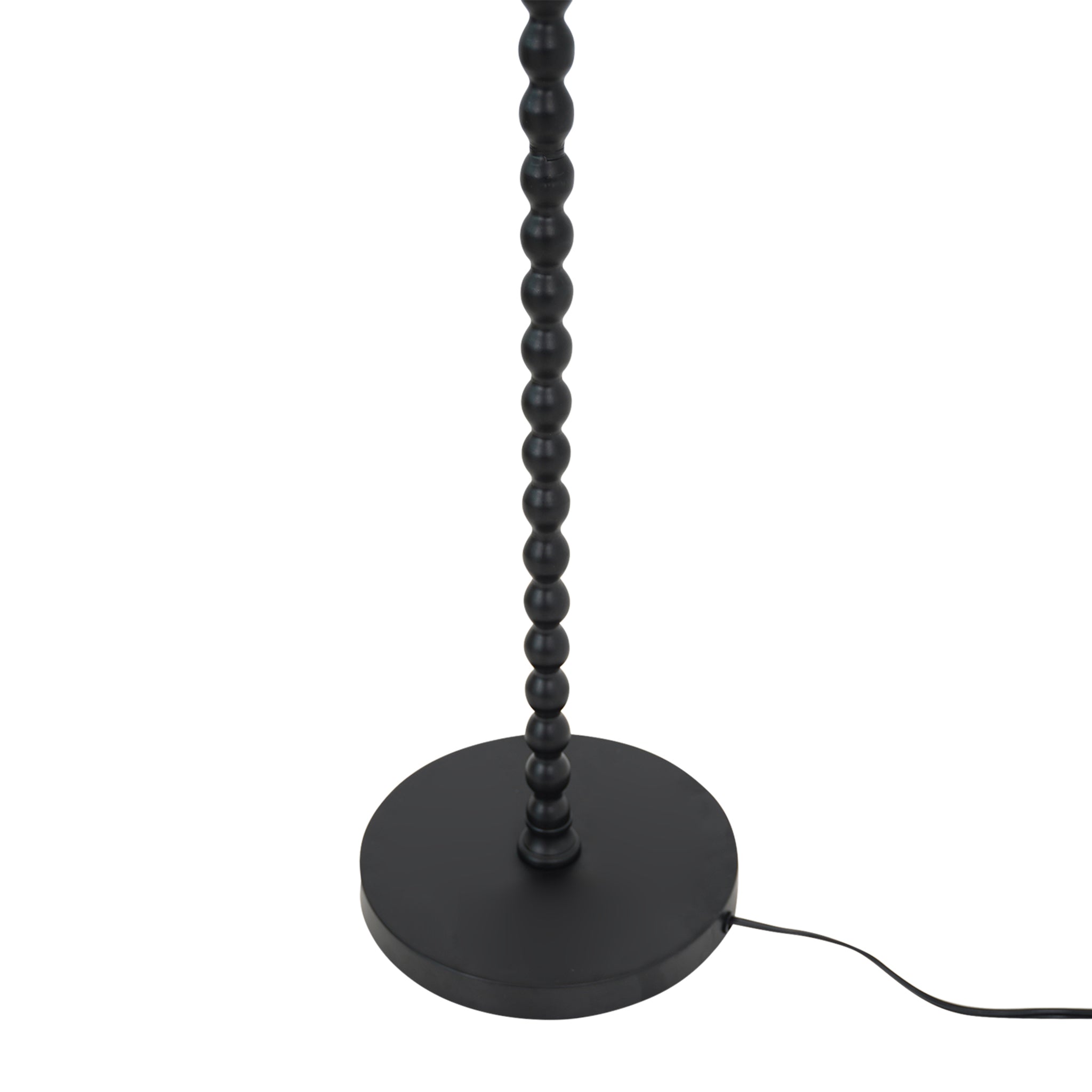 Flame Floor Lamp - Natural + Black