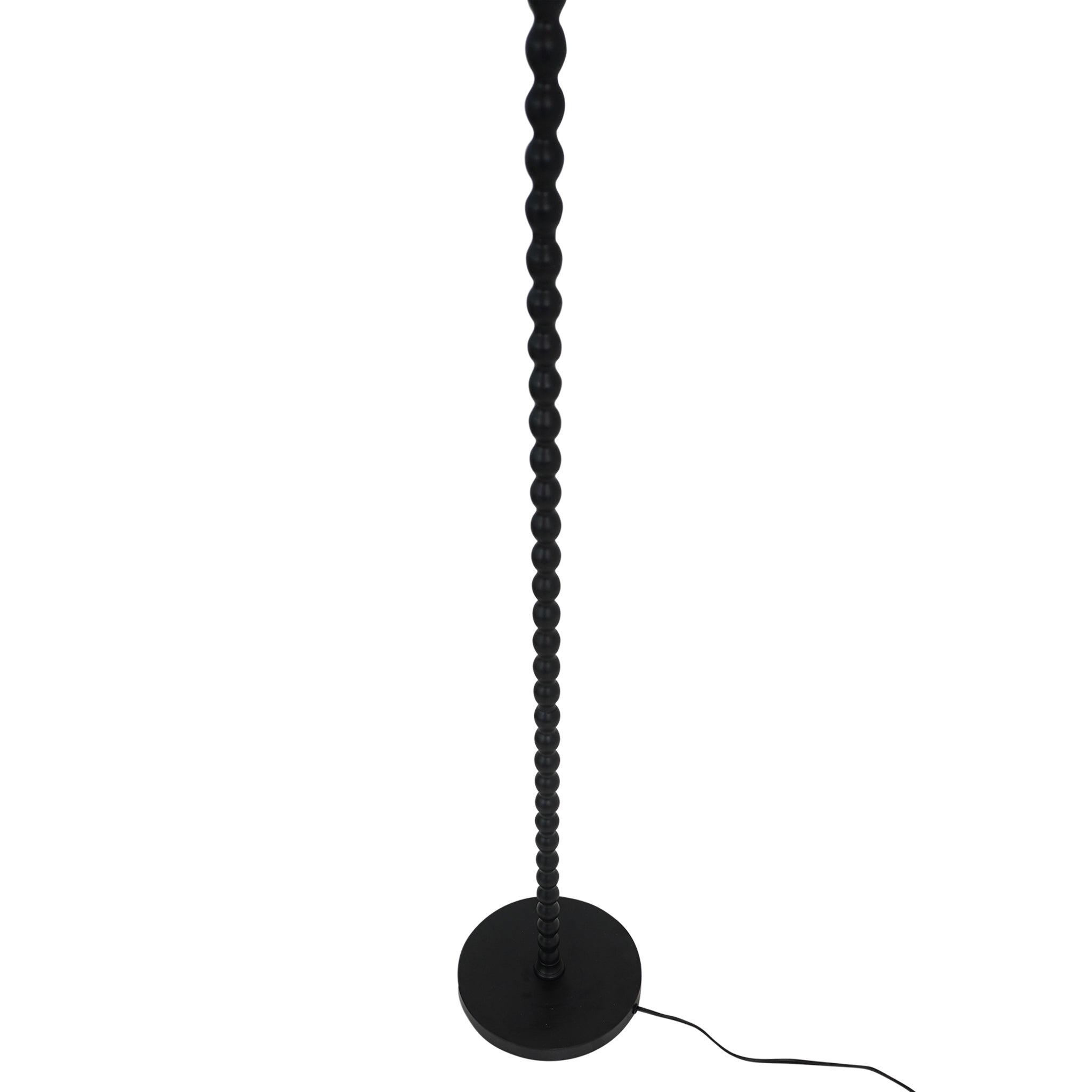 Flame Floor Lamp - Natural + Black