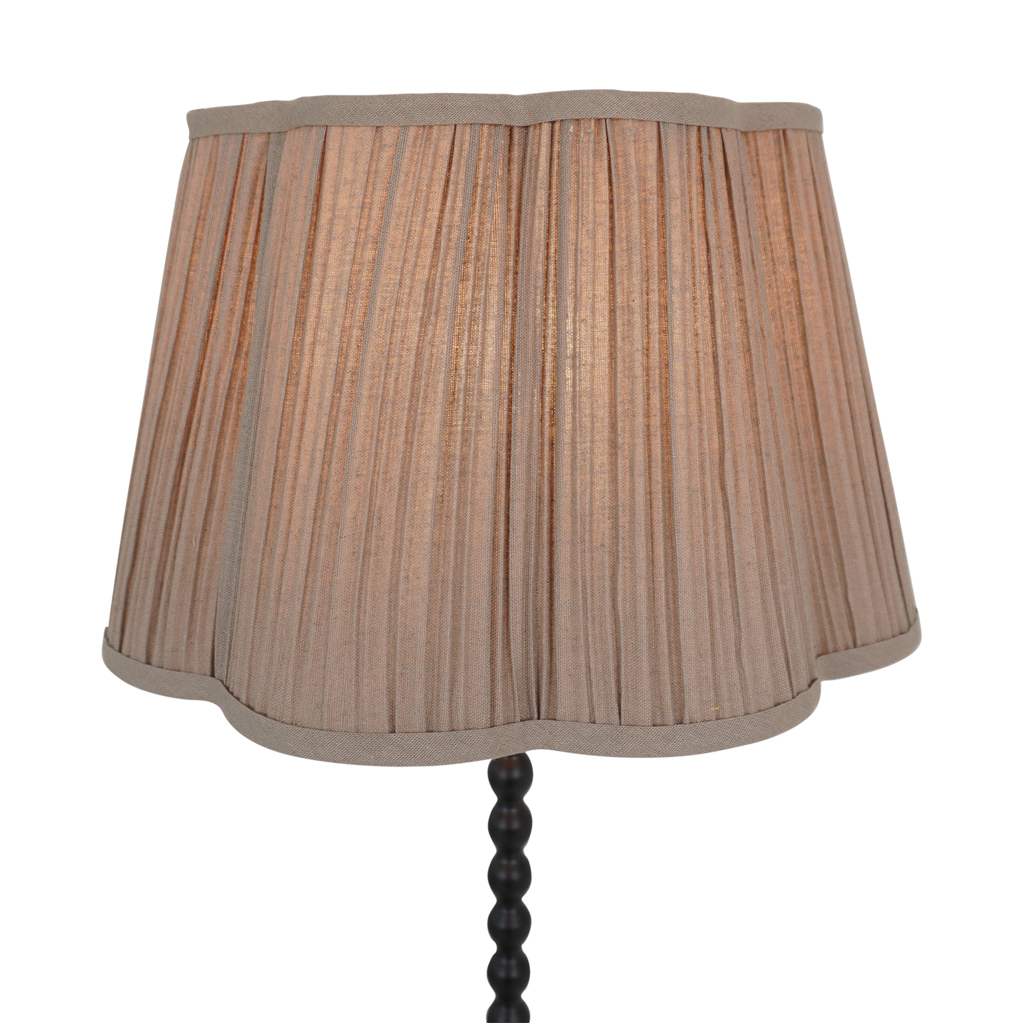 Flame Floor Lamp - Natural + Black