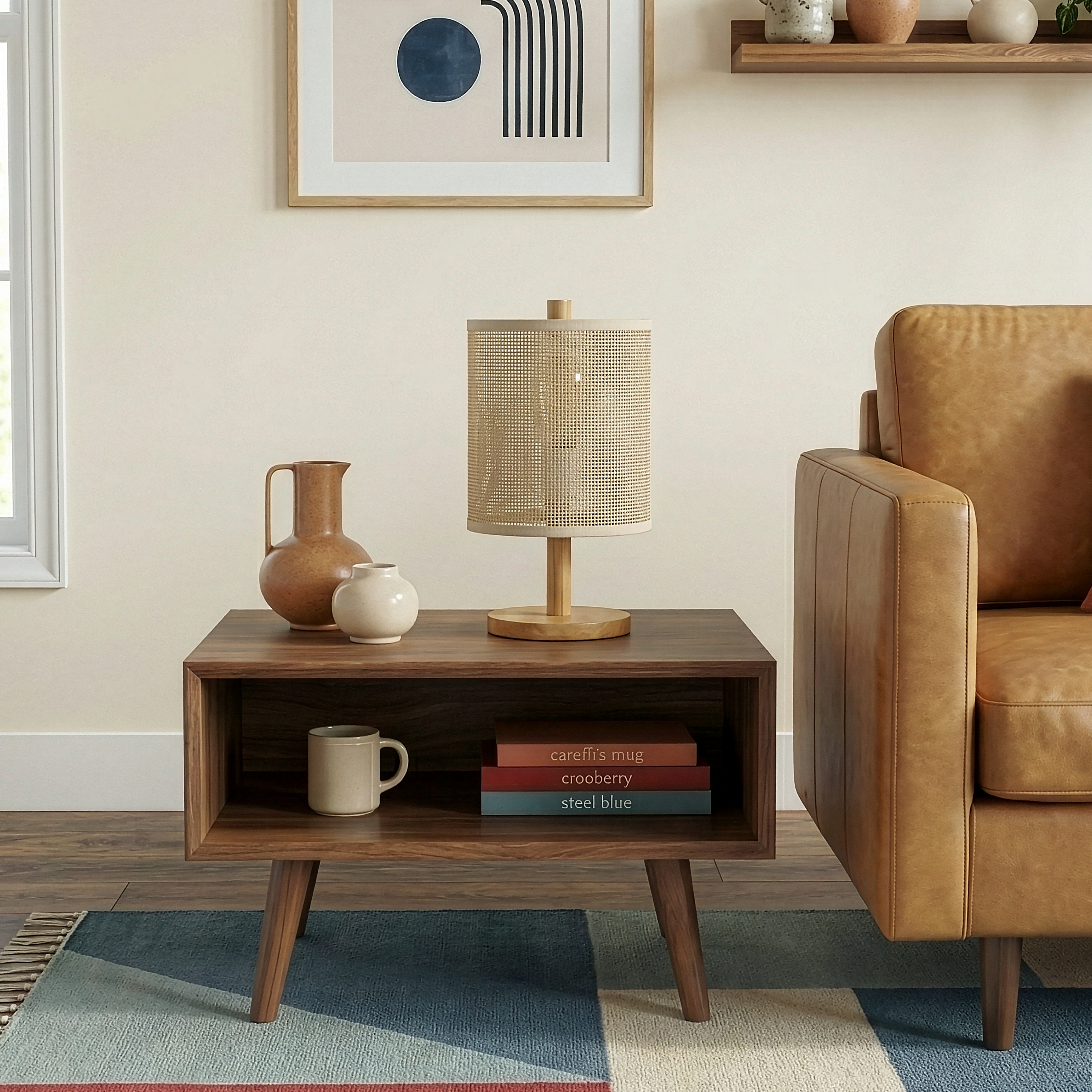 Flicker Table Lamp in Natural Oak | MidinMod