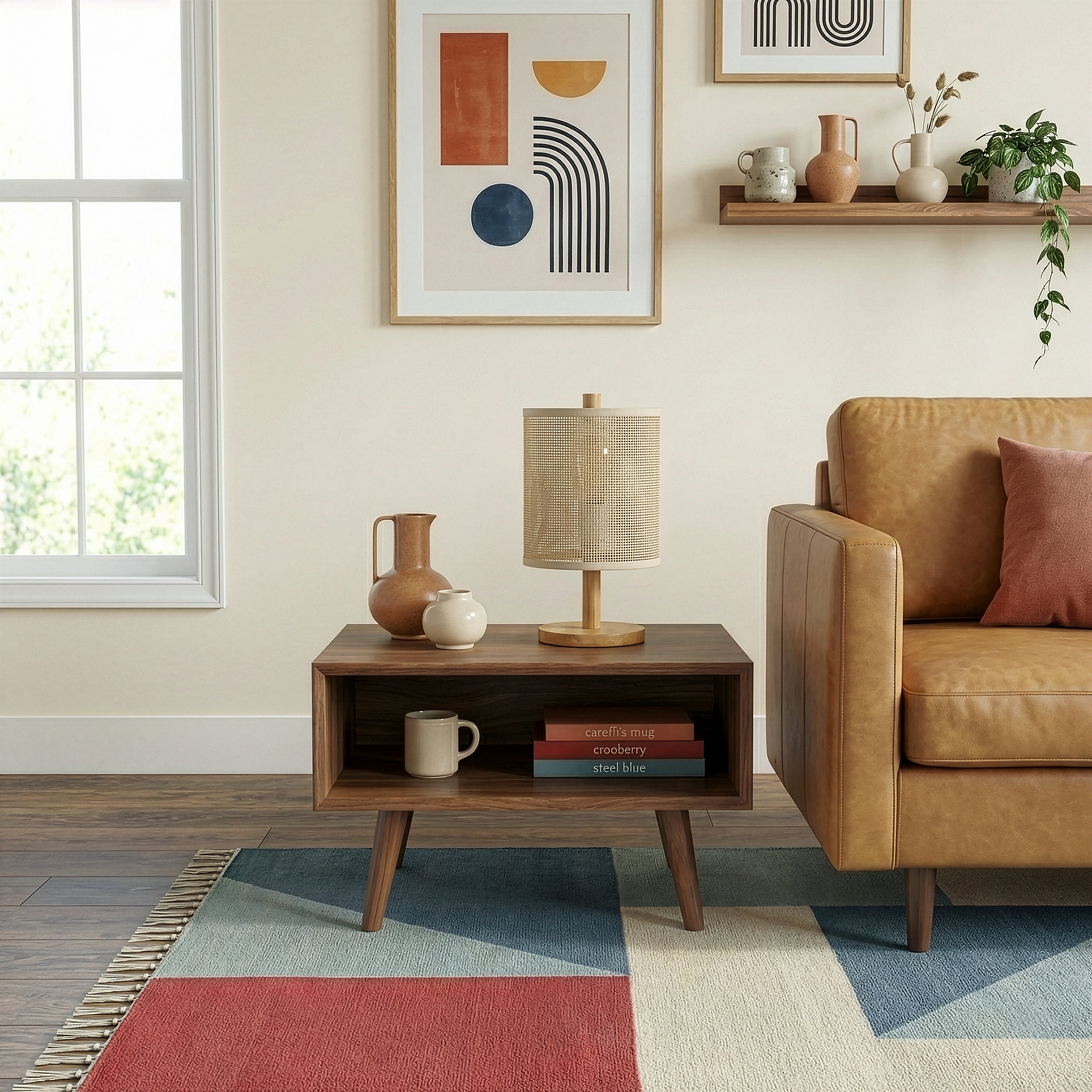 Flicker Table Lamp in Natural Oak | MidinMod