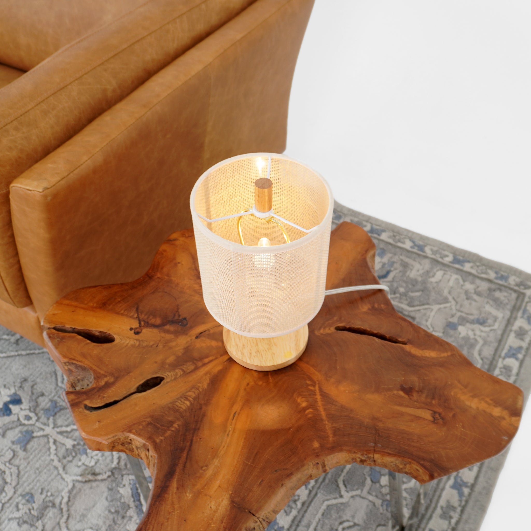 Flicker Table Lamp - Oak - Natural