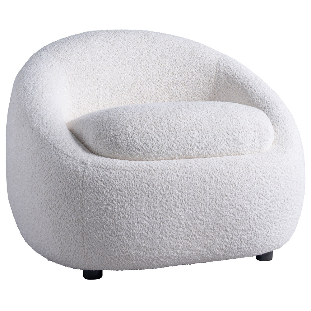 Frisco Cream Boucle Lounge Chair