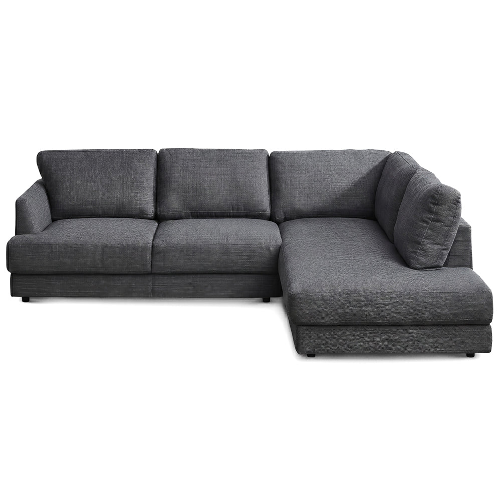 Glendale Grey Fabric L-Shaped Sectional Sofa & Chaise | MidinMod