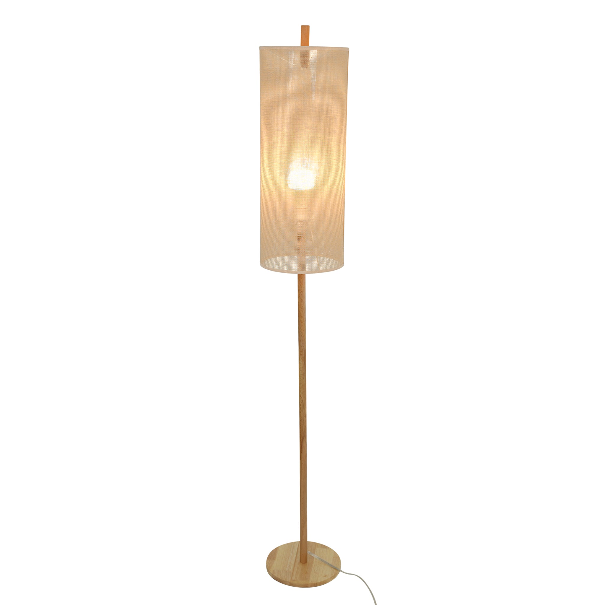 Glimmer Floor Lamp - Oak + Natural