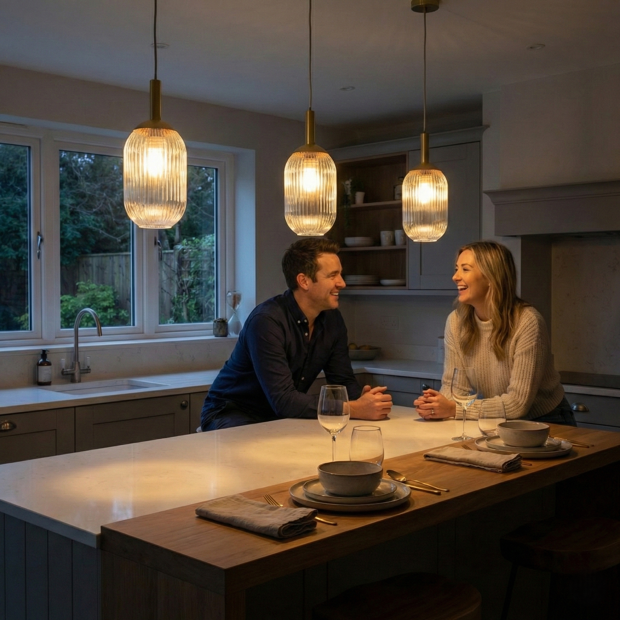 Halo Pendant Lamp - Gold - Clear | MidinMod