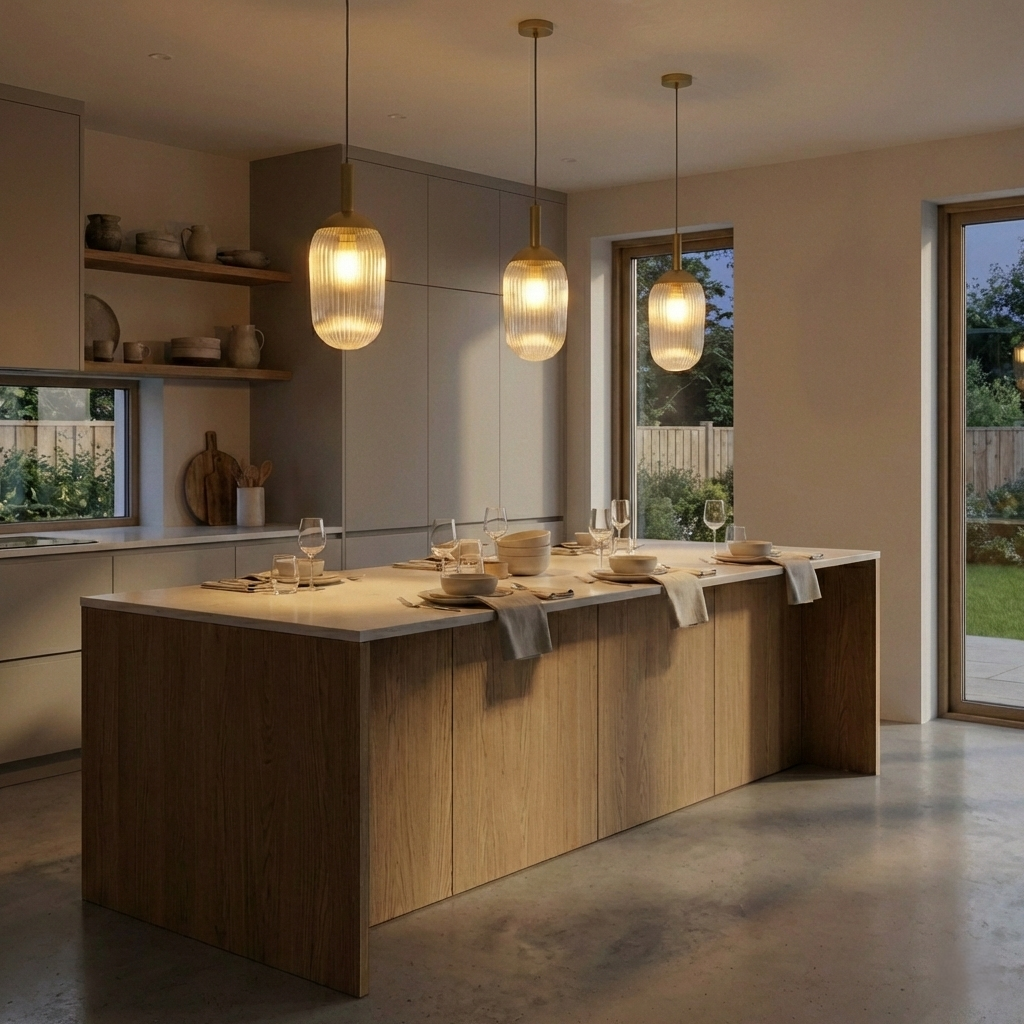 Halo Pendant Lamp - Gold - Clear | MidinMod