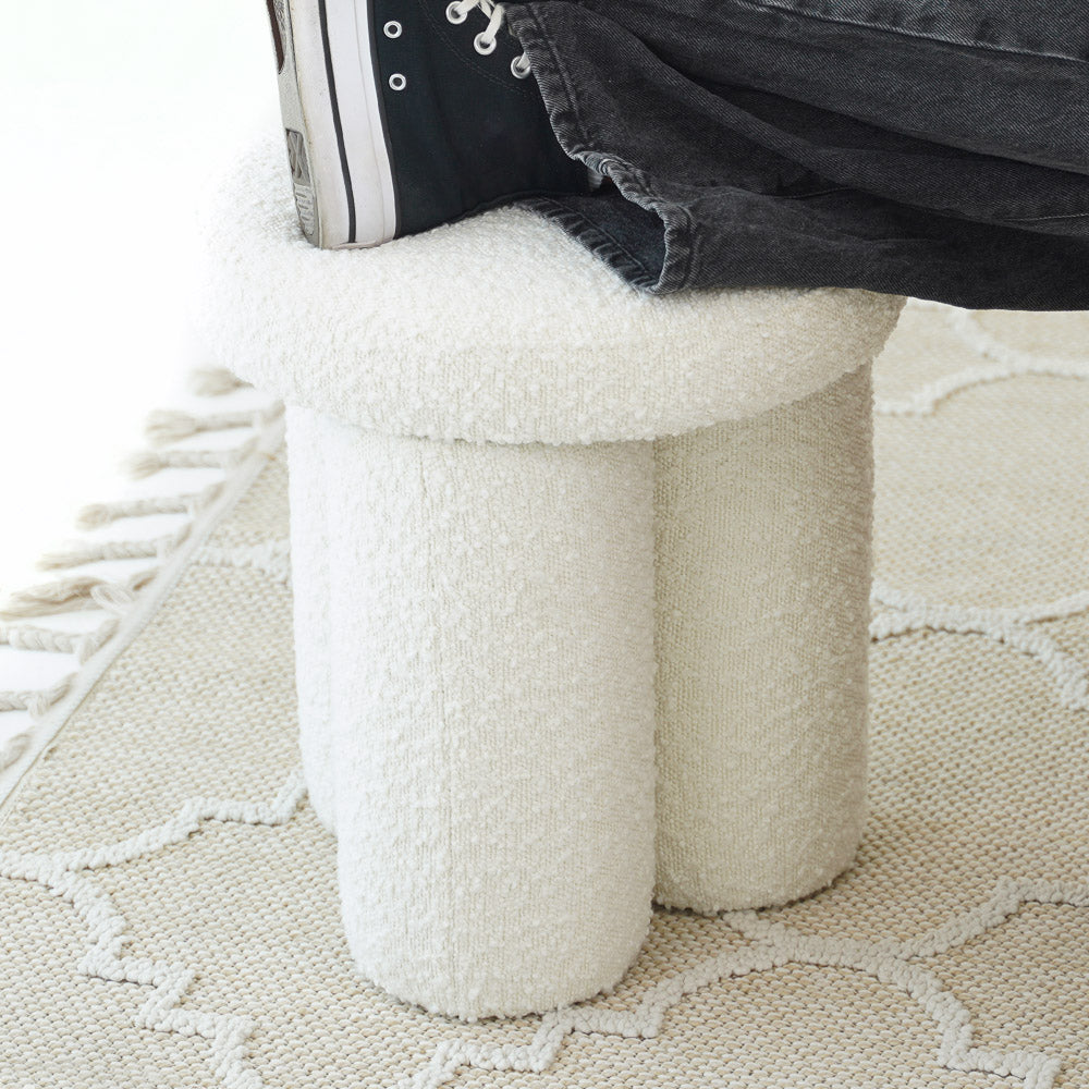 Hico Stool - Ivory Boucle - MidinMod