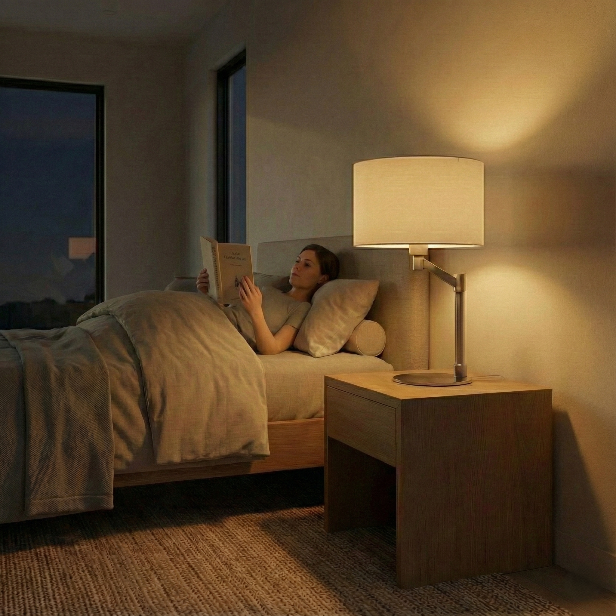 Horizon Brushed Nickel Table Lamp | MidinMod