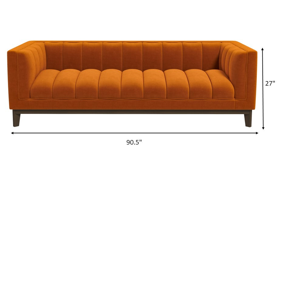 jersey velvet sofa - dimension - midinmod