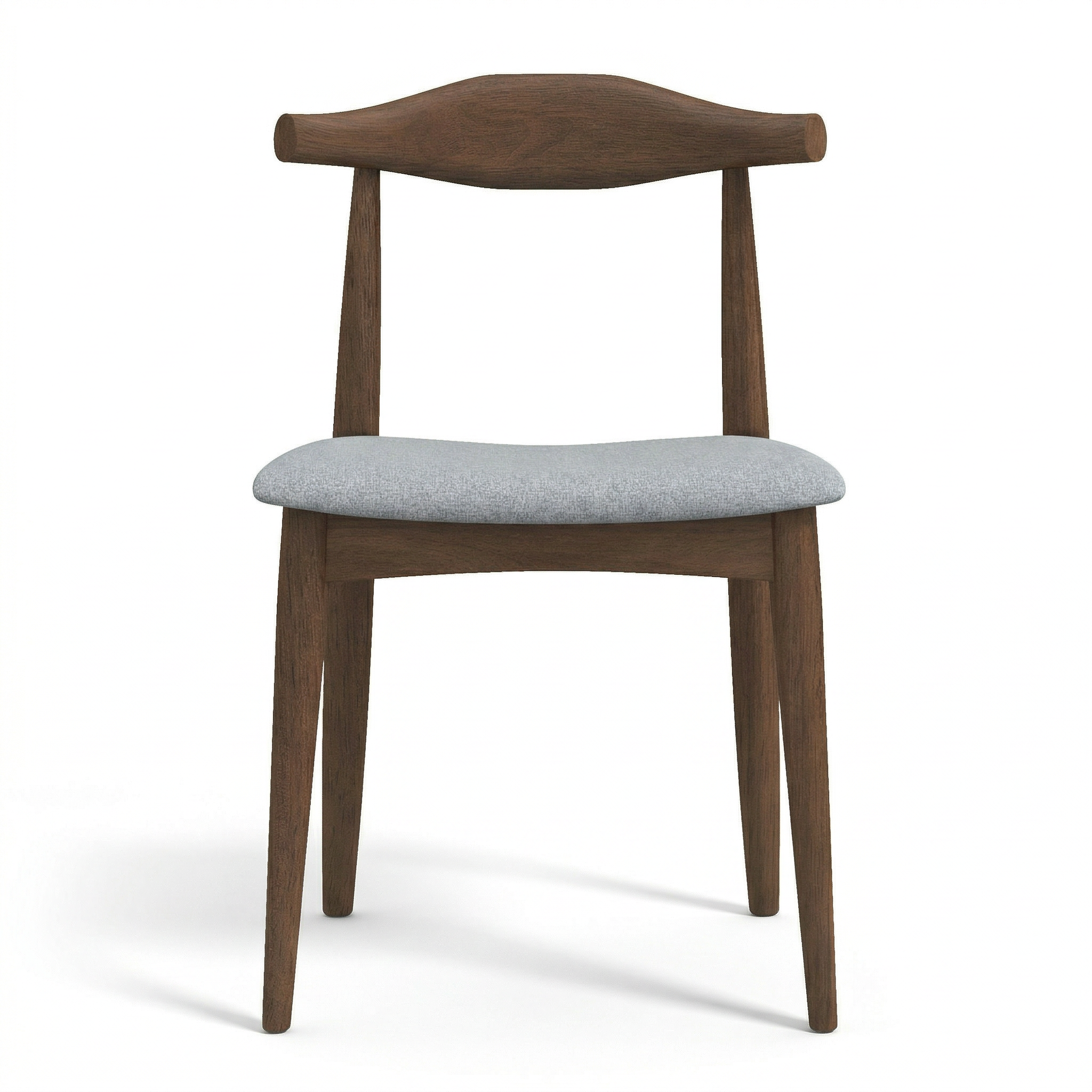 Juliet Grey Fabric Dining Chair Set | Danish-Inspired Mid-Century Design | MidinMod