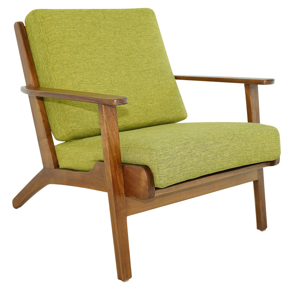 Kyle Linen Lounge Chair - Pistachio Green