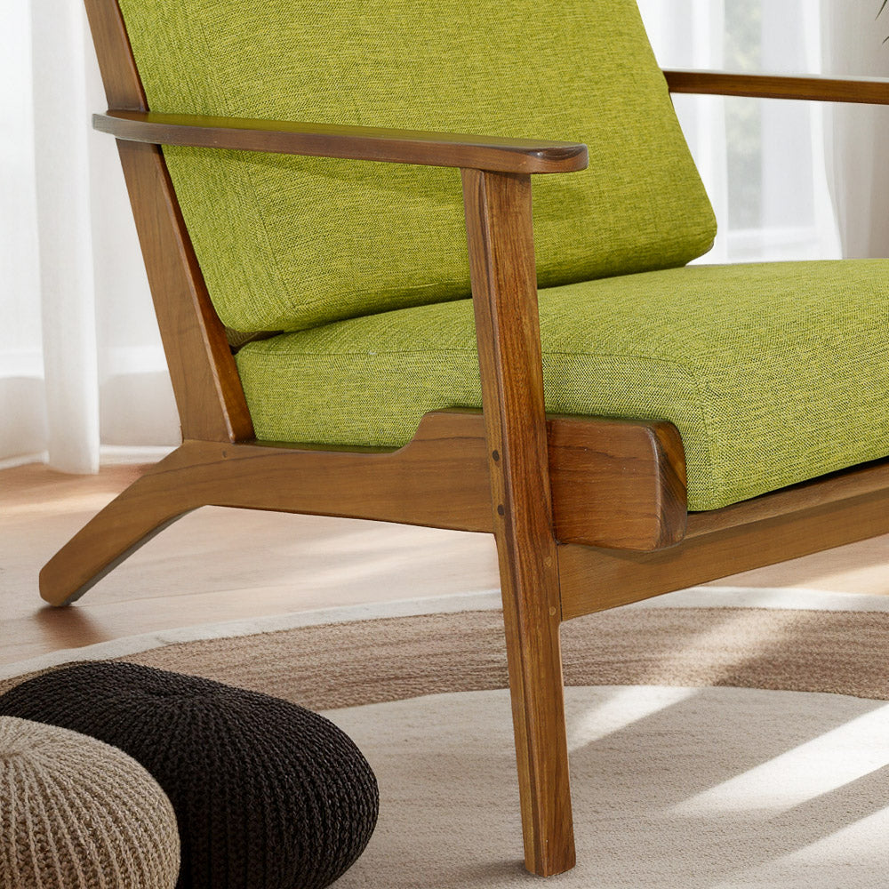 Kyle Linen Lounge Chair - Pistachio Green