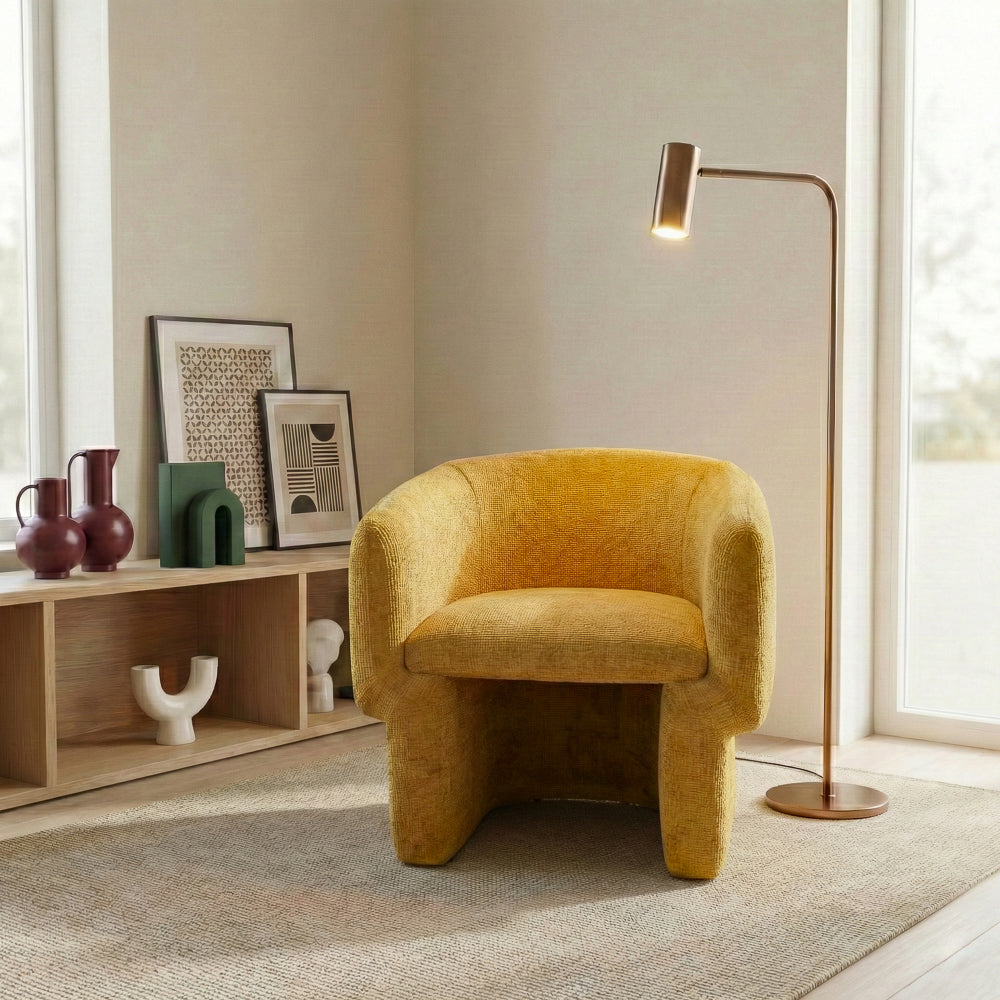 Lancaster Comfort Curve Lounge Chair with Soft Chenille - MidinMod