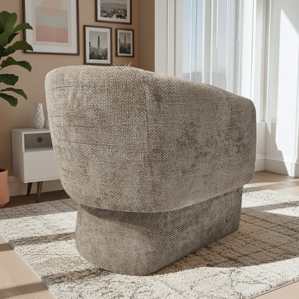 Lancaster Comfort Curve Lounge Chair with Soft Chenille - MidinMod