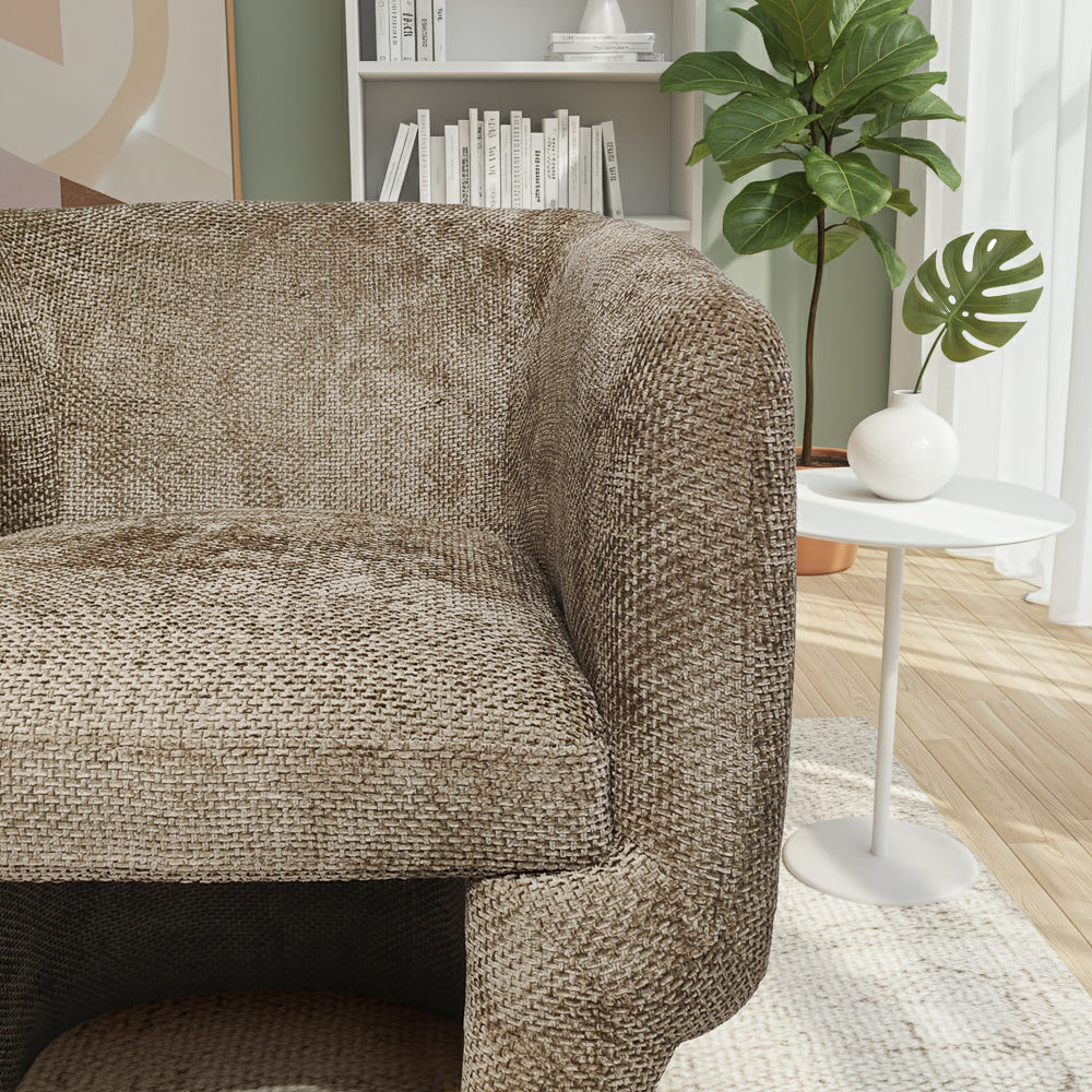 Lancaster Comfort Curve Lounge Chair with Soft Chenille - MidinMod