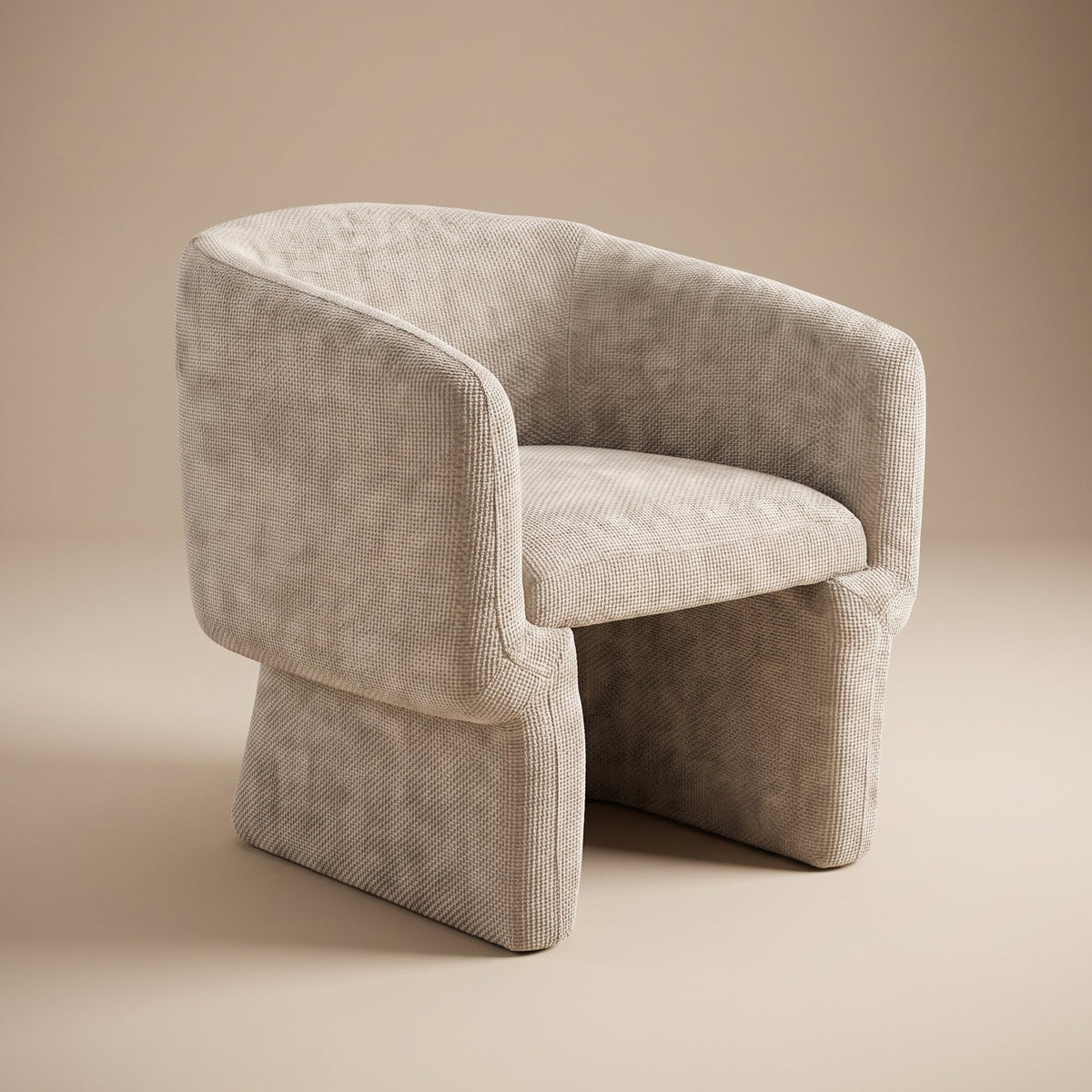 Lancaster Comfort Curve Lounge Chair with Soft Chenille - MidinMod