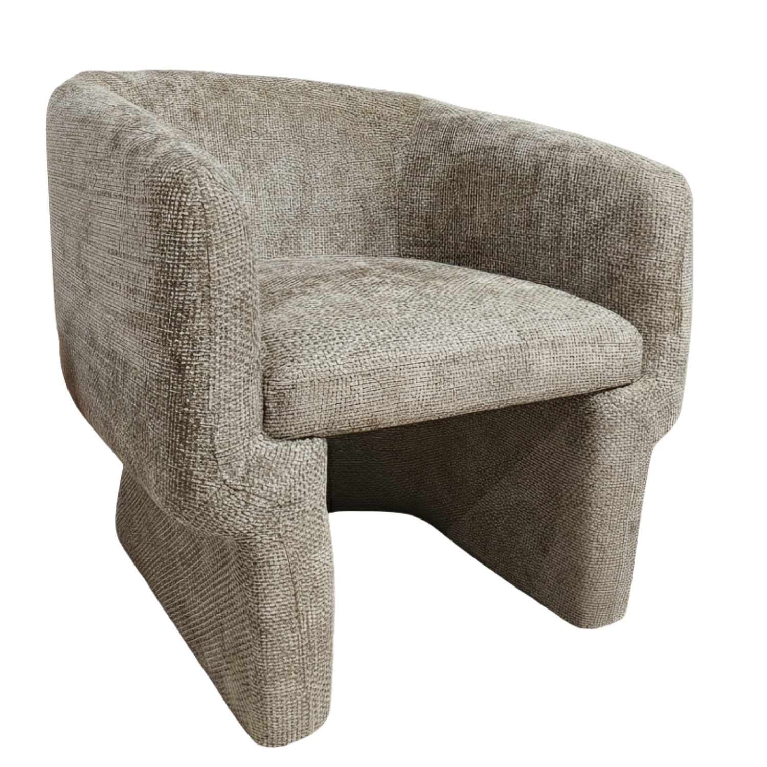Lancaster Comfort Curve Lounge Chair with Soft Chenille - MidinMod