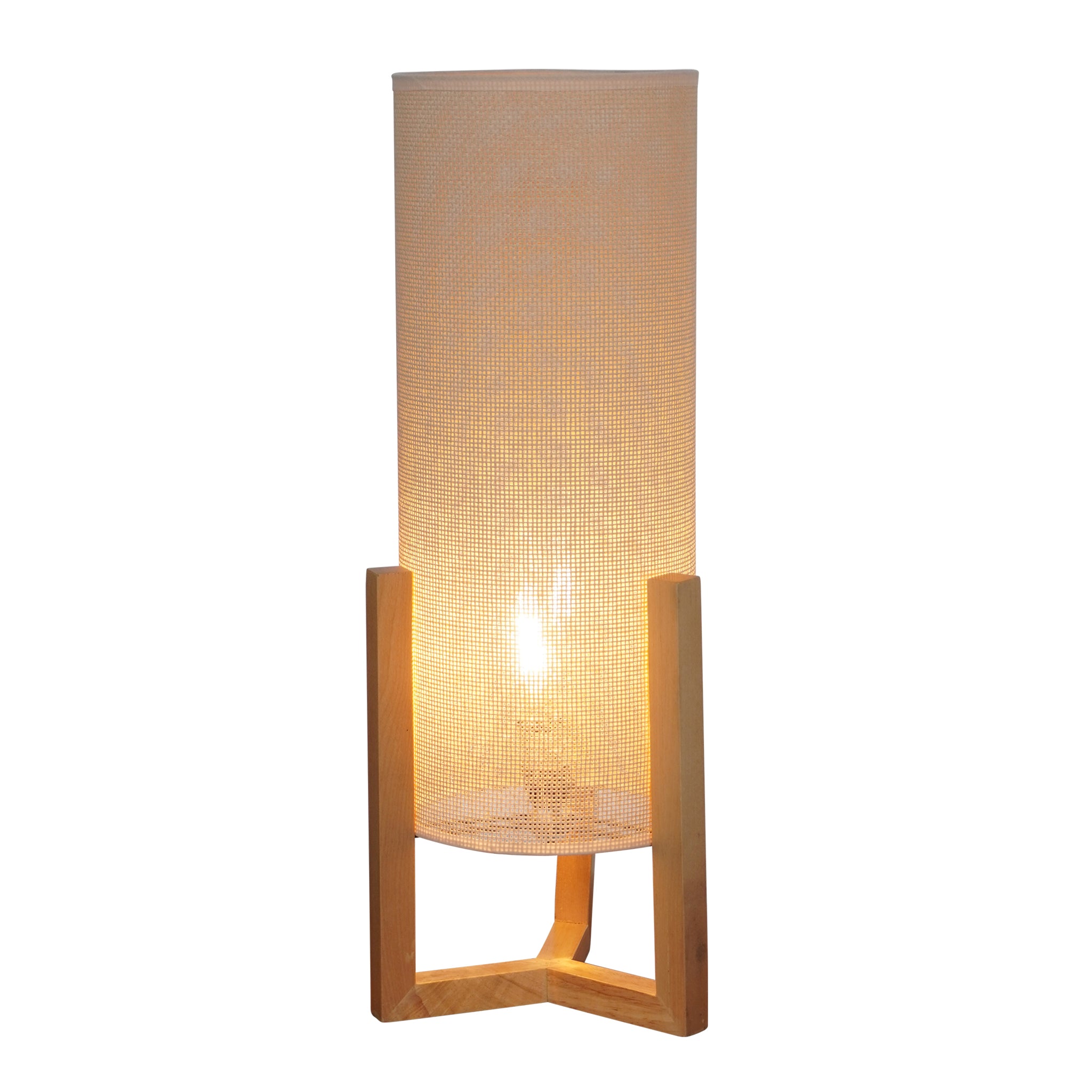 Lantern Table Lamp - Oak - Natural