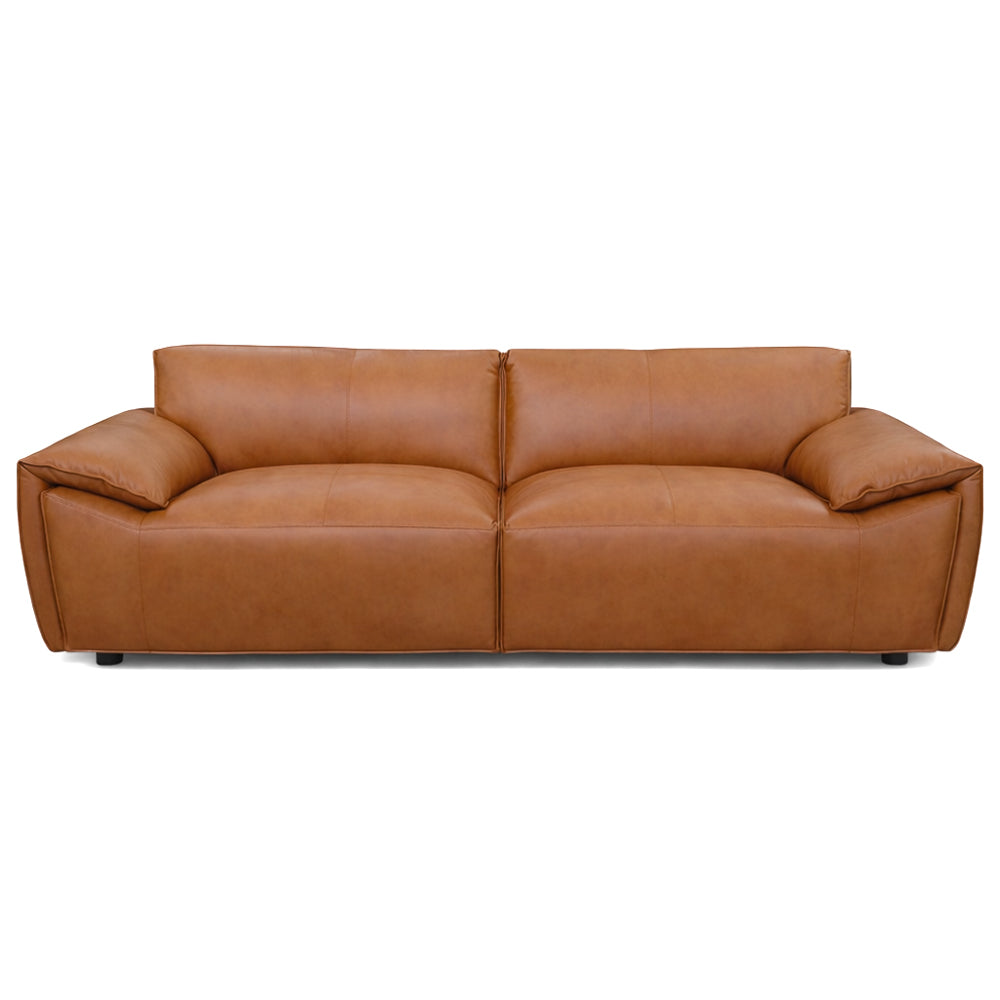 Lawson Luxury Real Leather Sofa with Pillow-Top Arms & Robust Frame | MidinMod