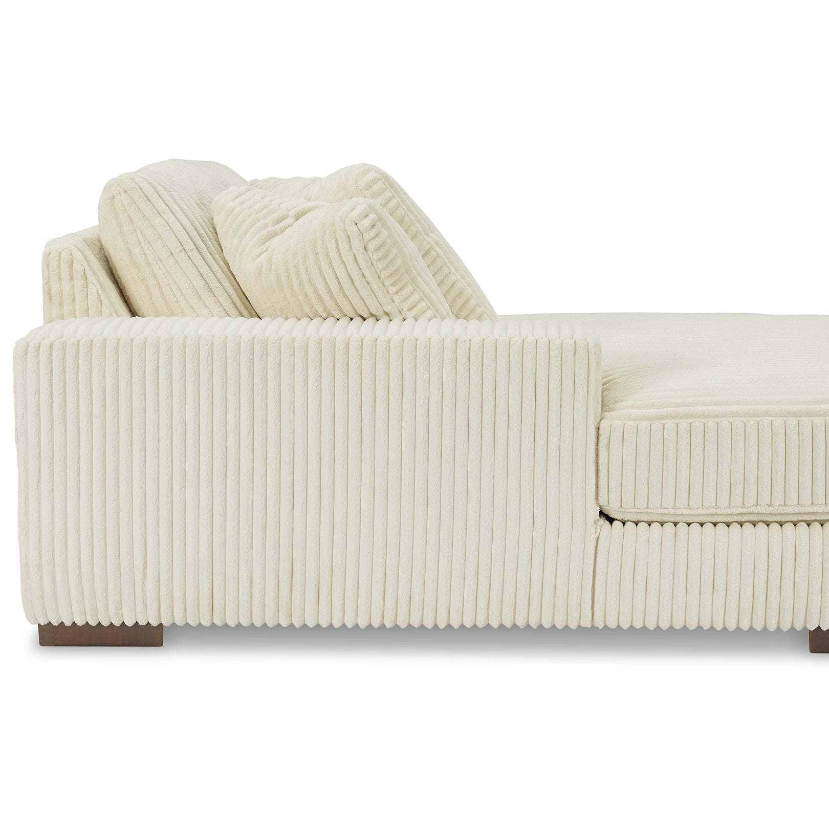 Lindyn Ivory Textured Cord Double Chaise Sectional | MidinMod
