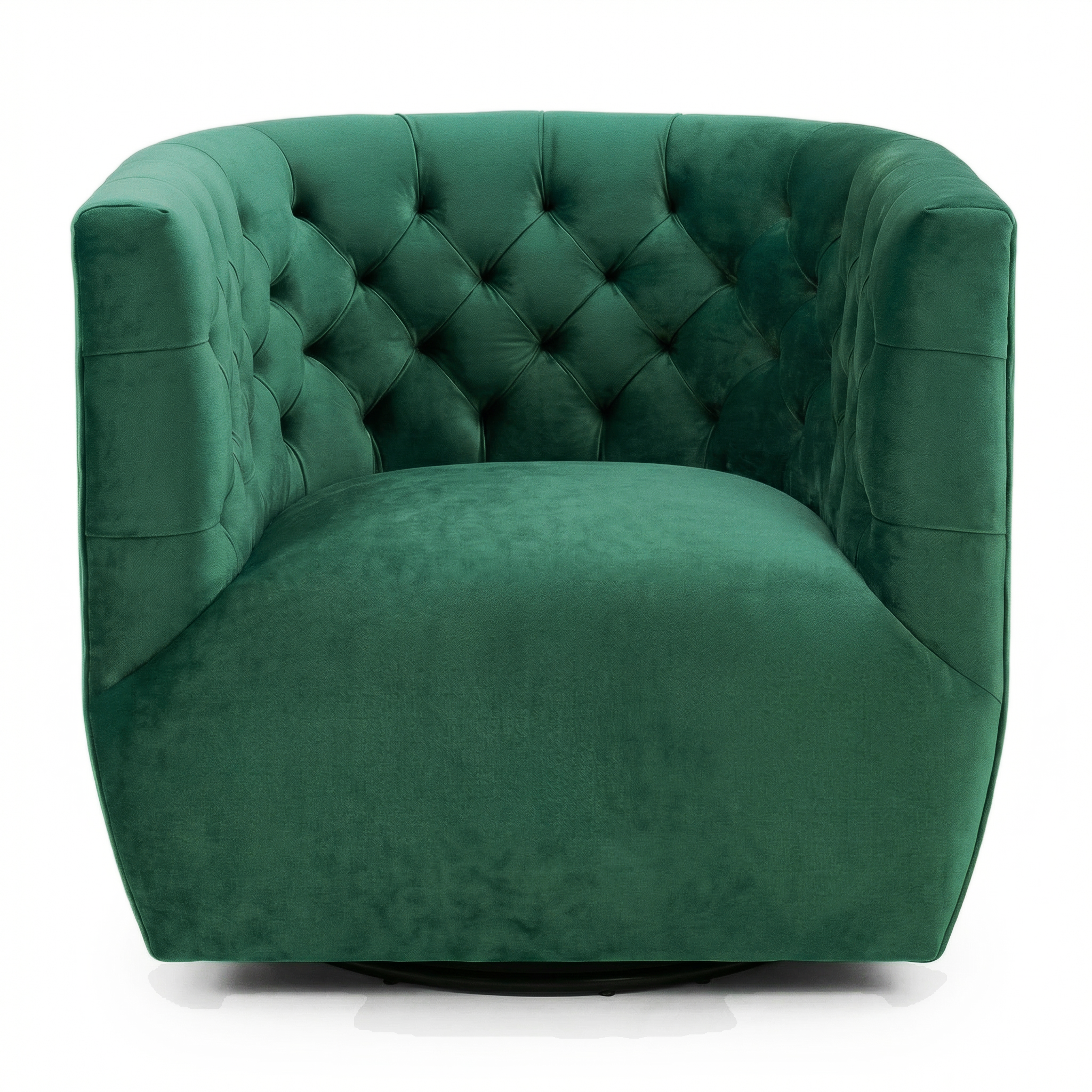 Lotte Swivel Chair | Forest Green Performance Velvet | MidinMod