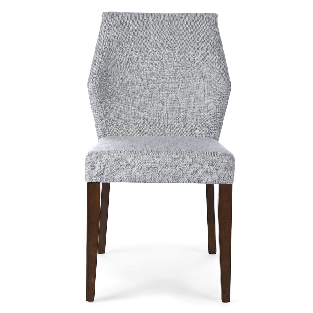 Lowe Modern Light Grey Fabric Dining Chair Set | MidinMod