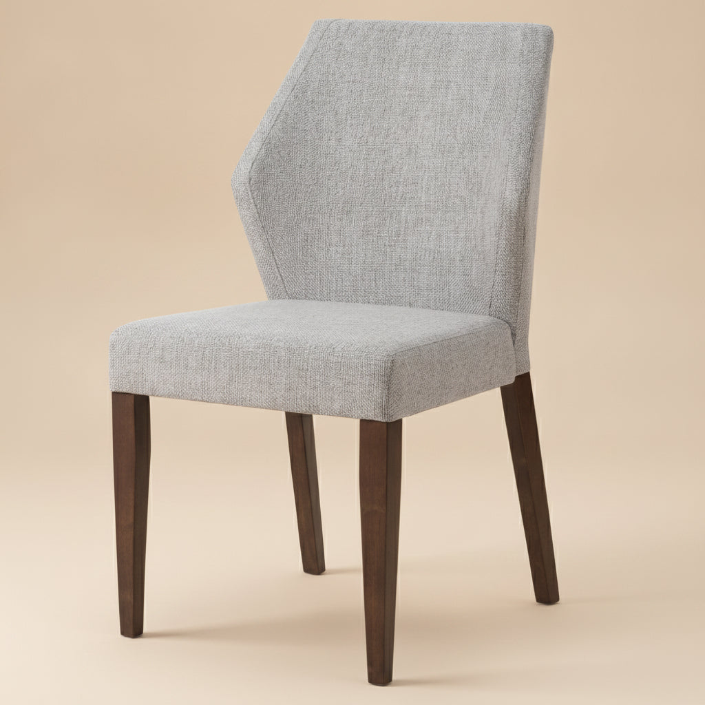 Lowe Modern Light Grey Fabric Dining Chair Set | MidinMod