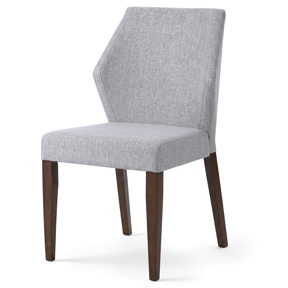 Lowe Modern Light Grey Fabric Dining Chair Set | MidinMod