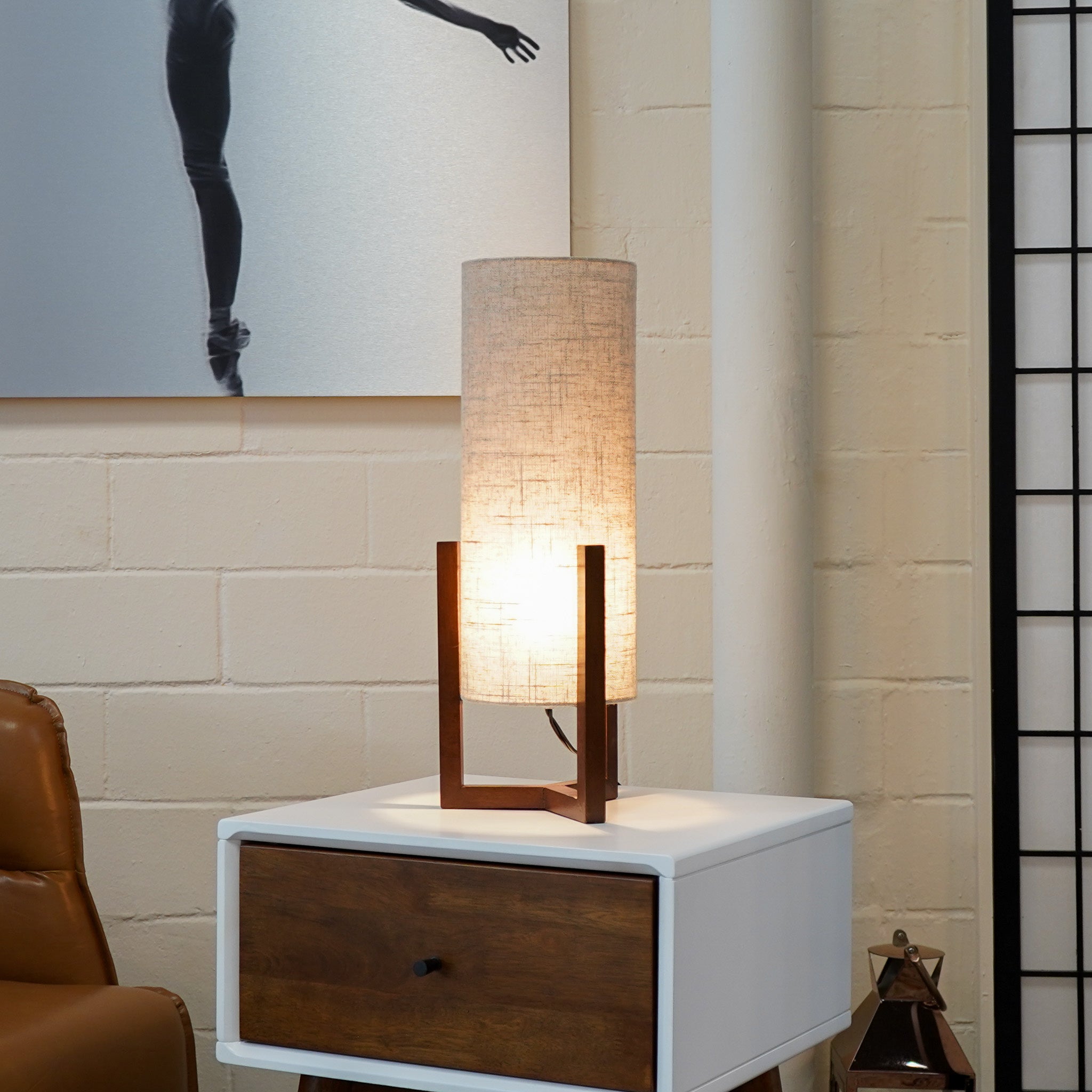 Lumos Table Lamp - Walnut - Natural - MidinMod
