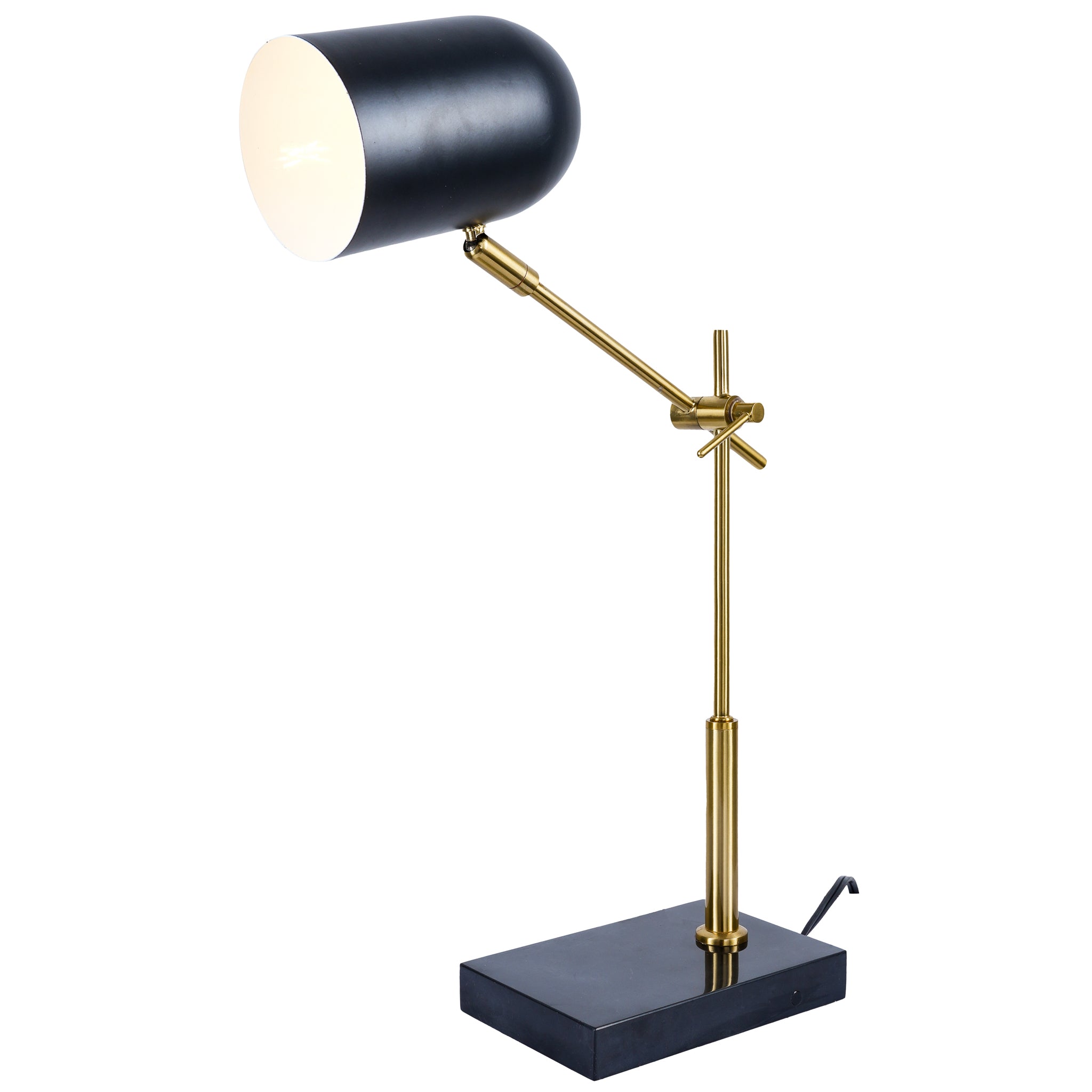 Lunar Table Lamp - Black outer - White inner