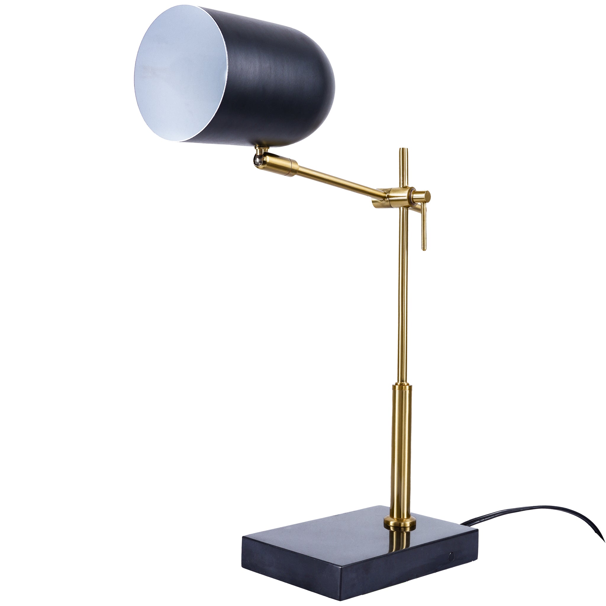 Lunar Table Lamp - Black outer - White inner