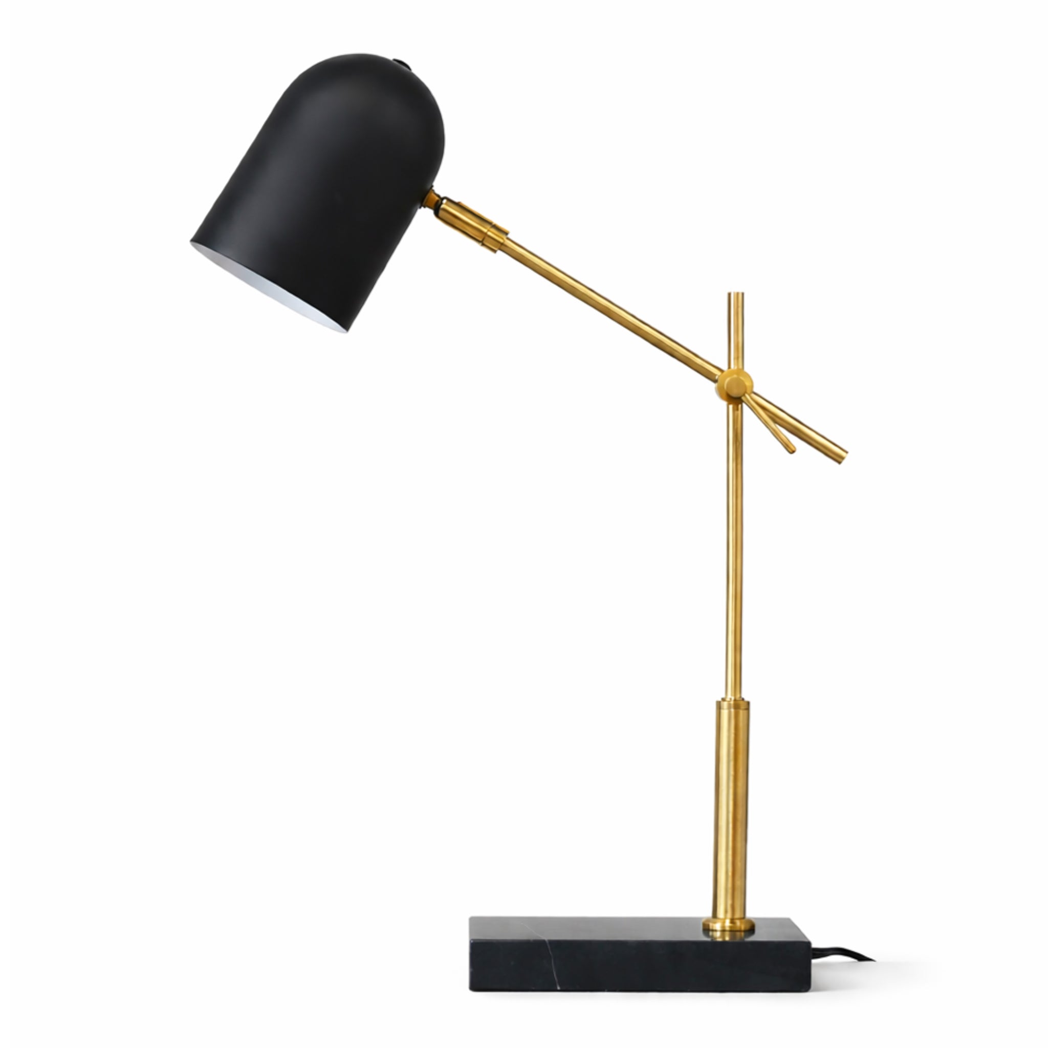 Lunar Ceramic Table Lamp: Modern Black & White Contrast | MidinMod